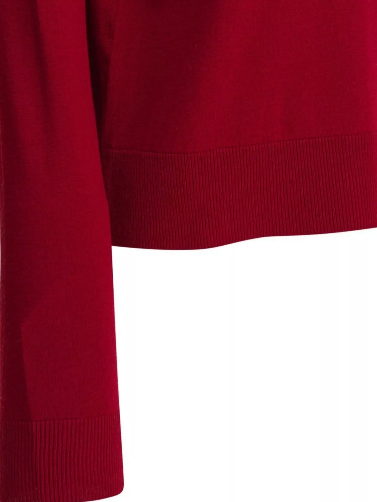S Max Mara Crew Neck Top With Elbow Patches And Long Sleeves
