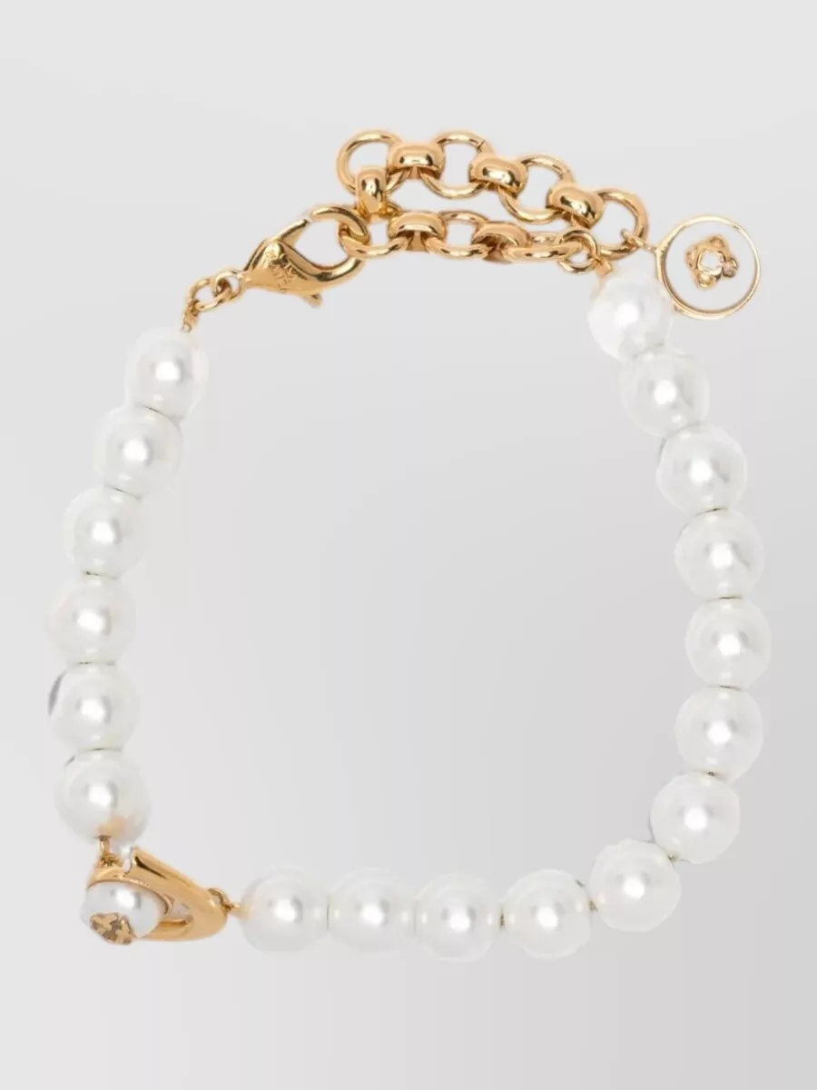 Casablanca lotus pearl bracelet