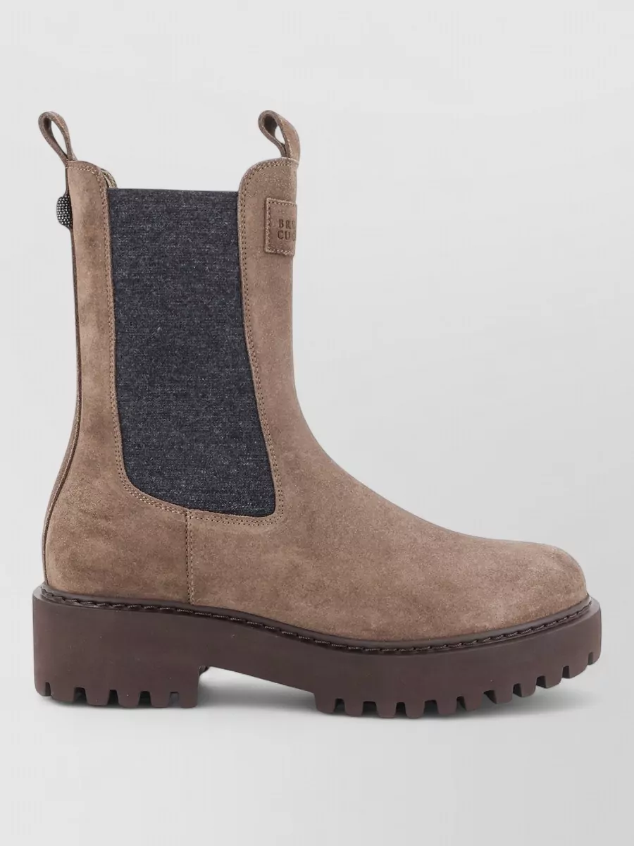 Brunello Cucinelli Suede Ankle Boots
