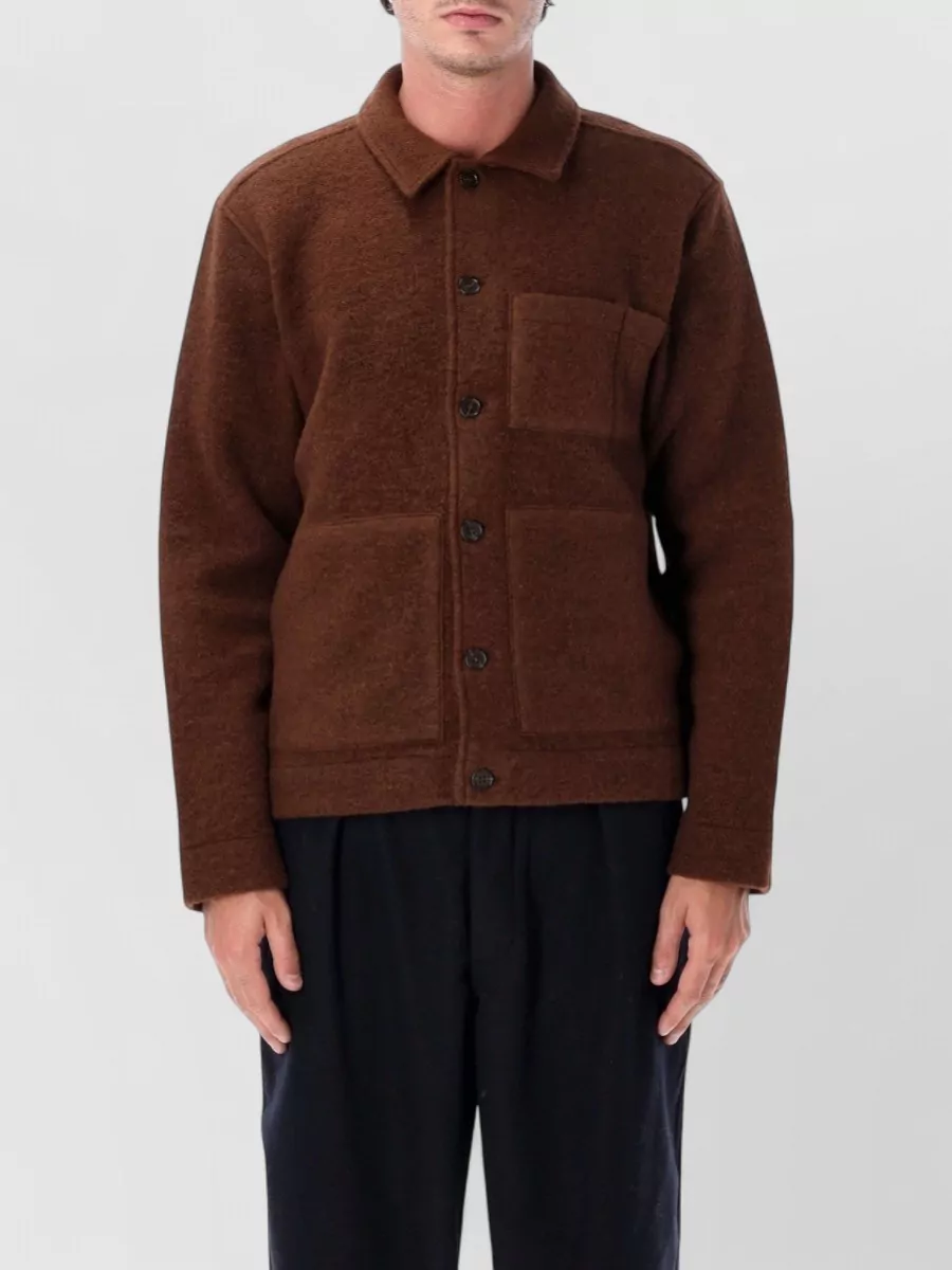 Universal Works wool single breasted coat