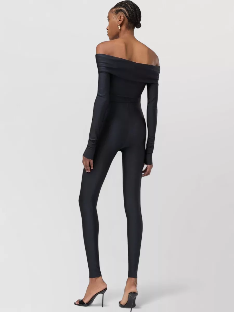 The Andamane Off-Shoulder Long-Sleeve Cutout Jumpsuit