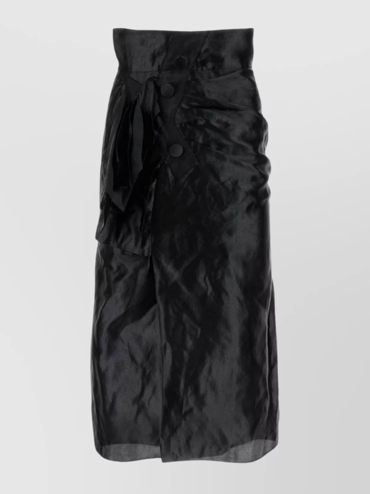 Shop Maison Margiela Buttoned A-line Waist Skirt