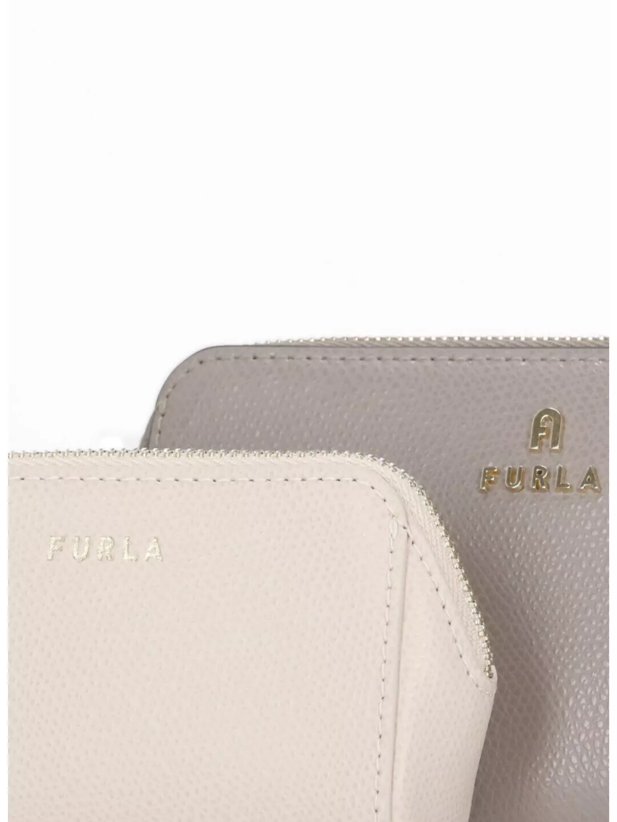 Furla Textured Finish Leather Clutch Bag