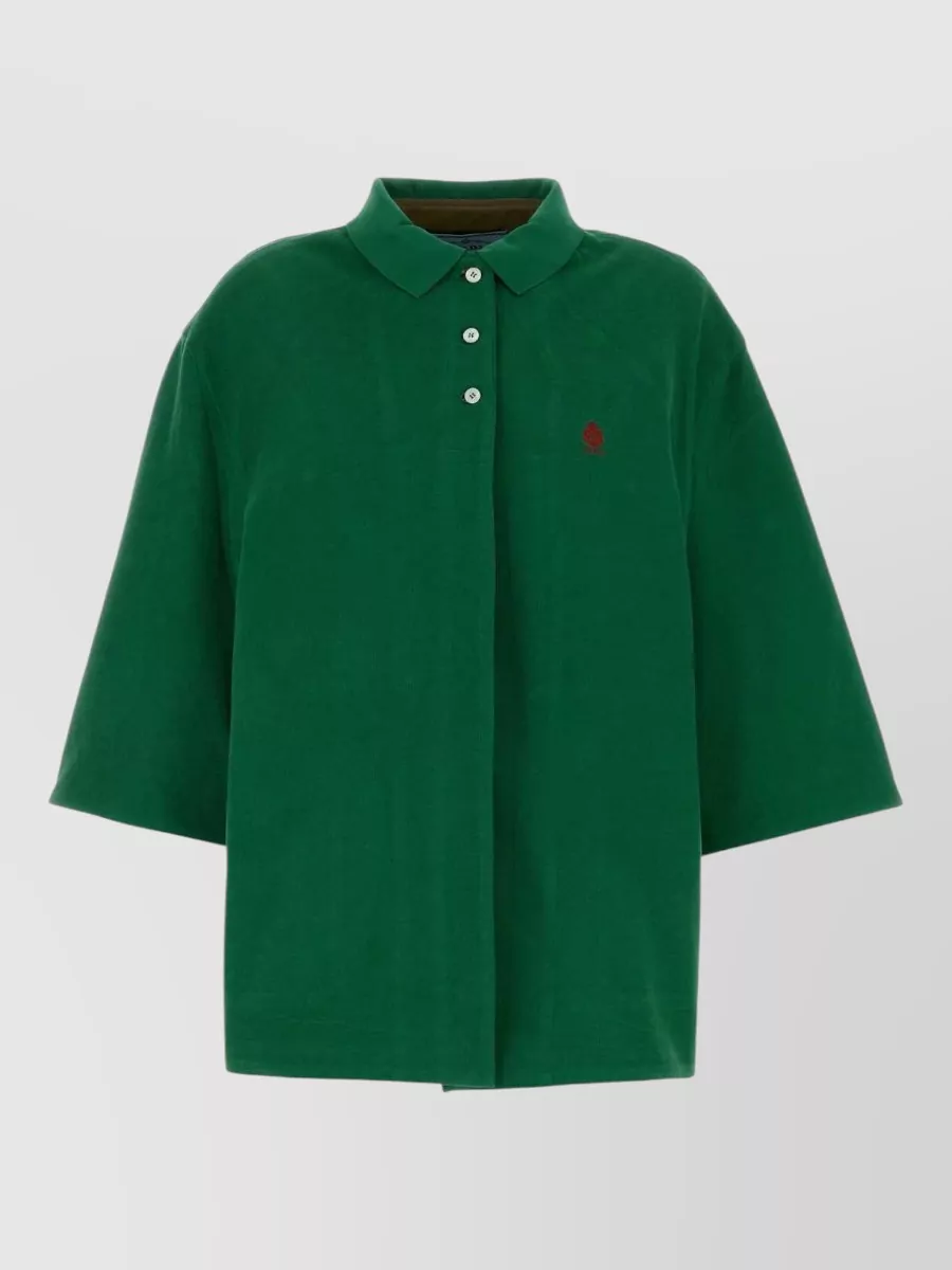 Prada cotton piqué relaxed-fit jacket