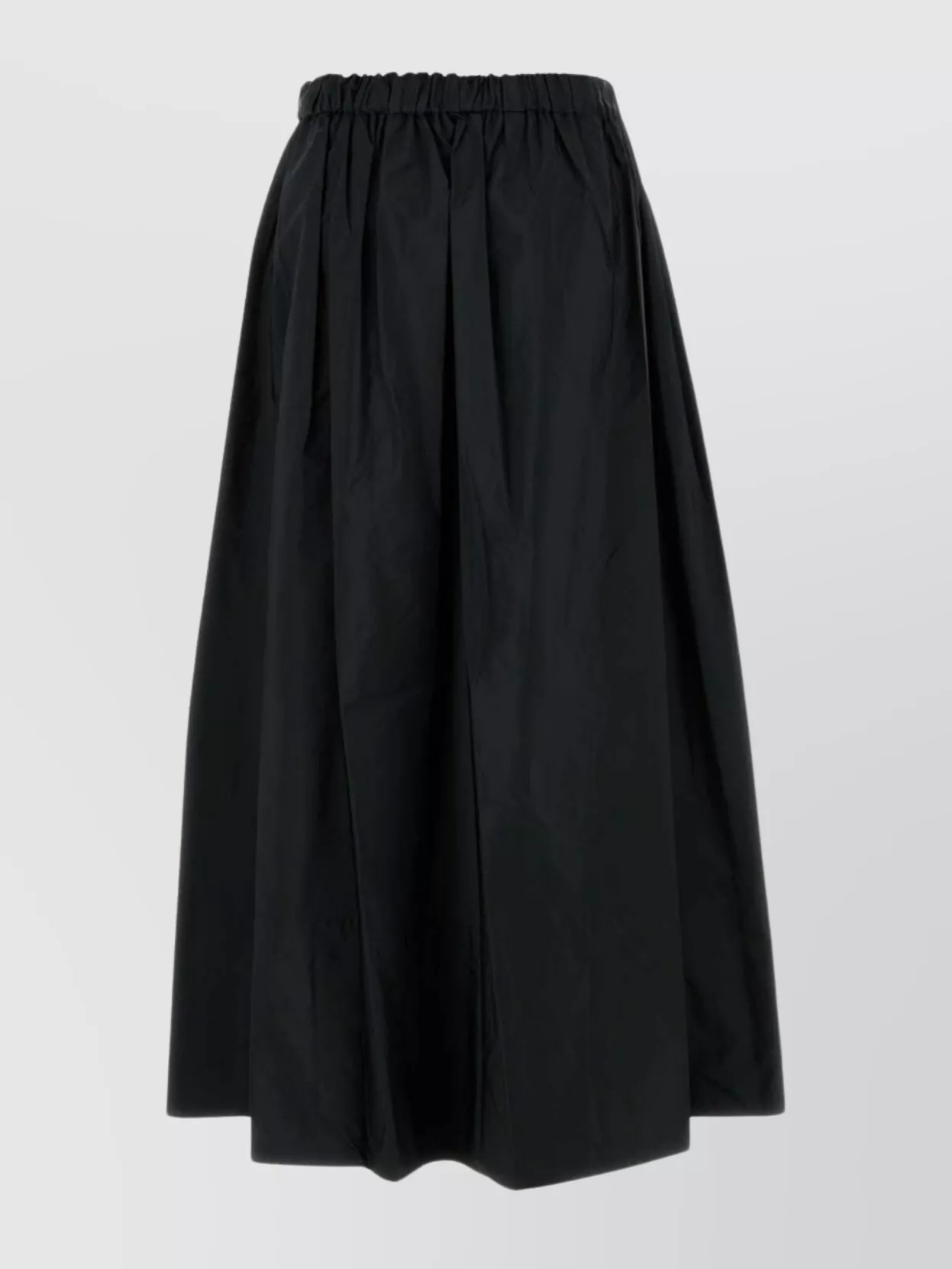 S Max Mara Lirica Poplin Skirt Drawstring Detail In Black