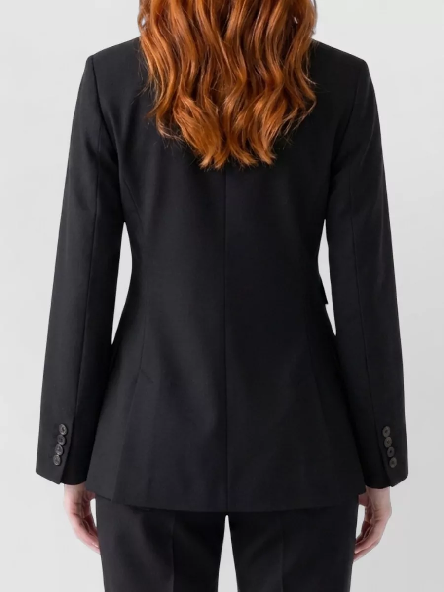 Max Mara Patio Virgin Wool Tailored Jacket In Multi