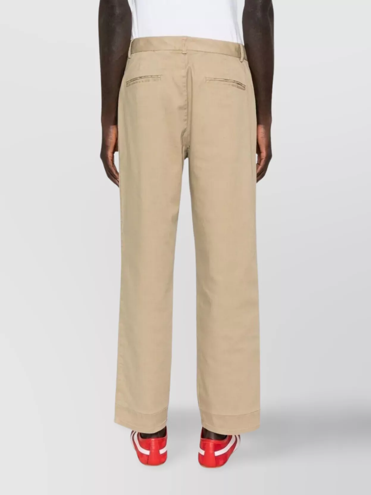 Cellar Door Cotton Trousers With Pockets And Loops