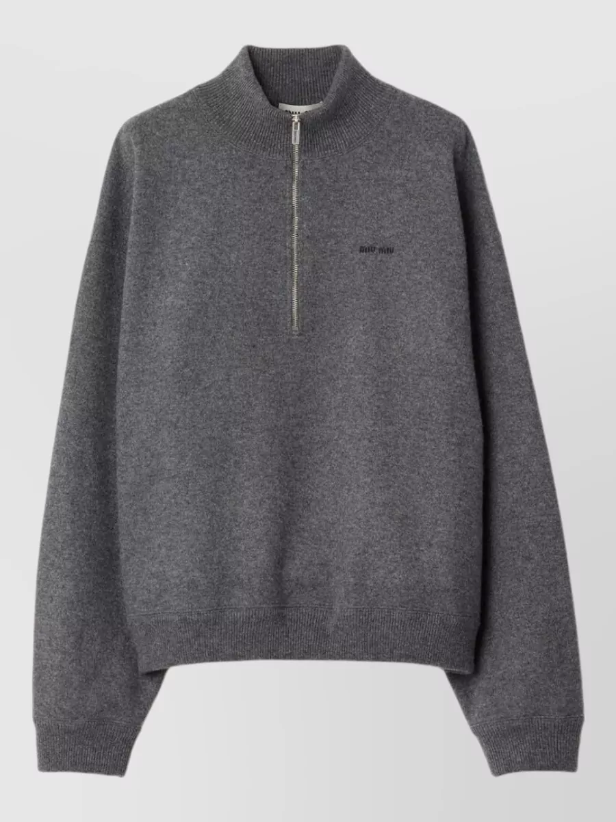 Miu Miu cashmere crewneck sweatshirt