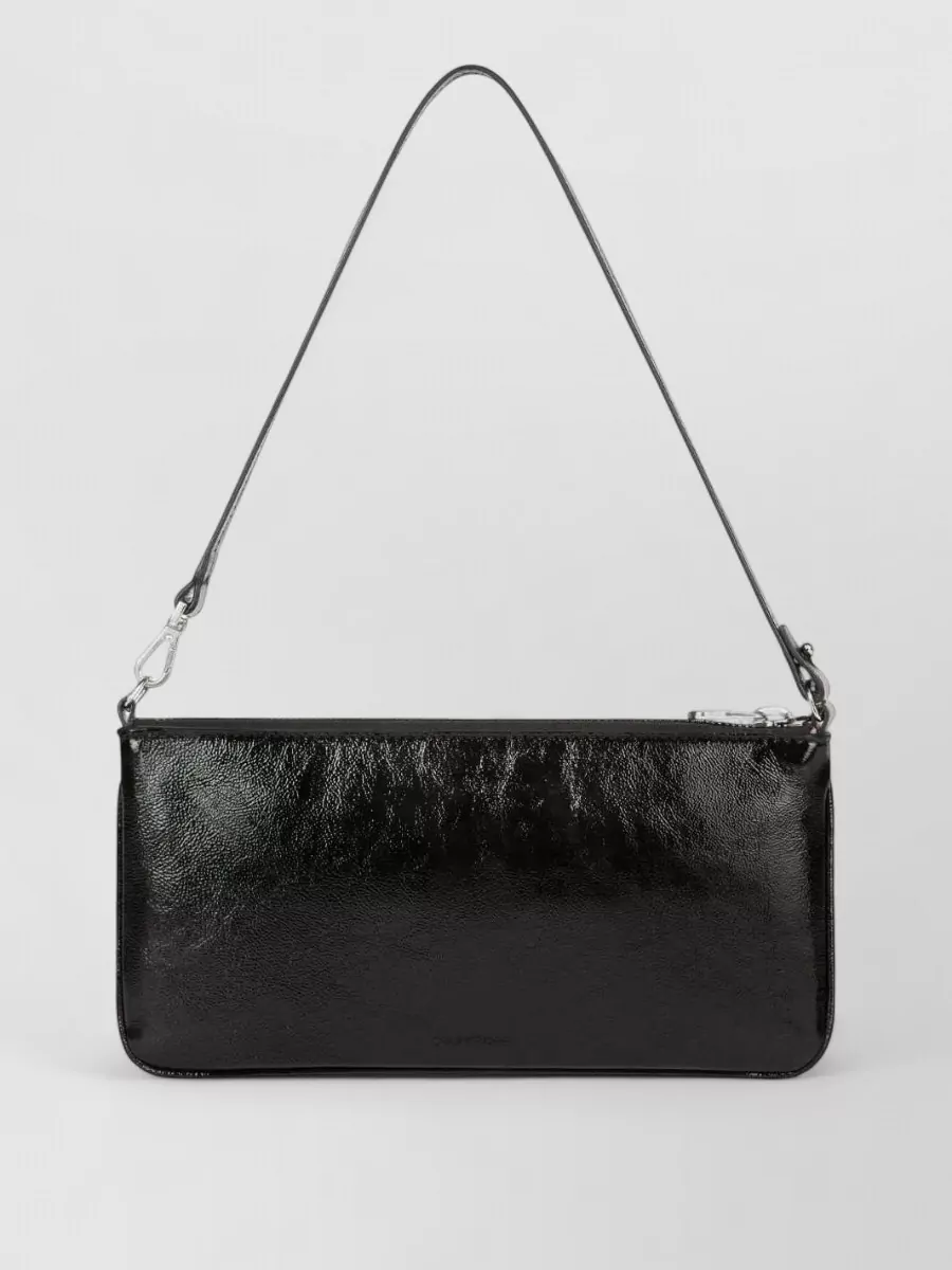 Courrèges Très Courrèges Varnished Leather Shoulder Bag