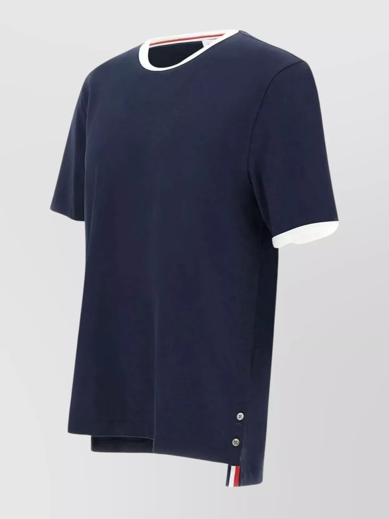 Thom Browne Ringer T-Shirt Crew Neck Contrast Trim