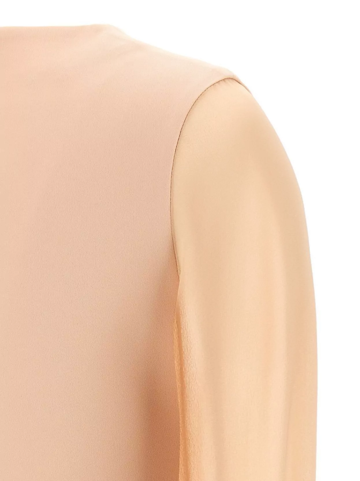 S Max Mara 'Rhythm' Dress With Bow And Sheer Cuffed Sleeves