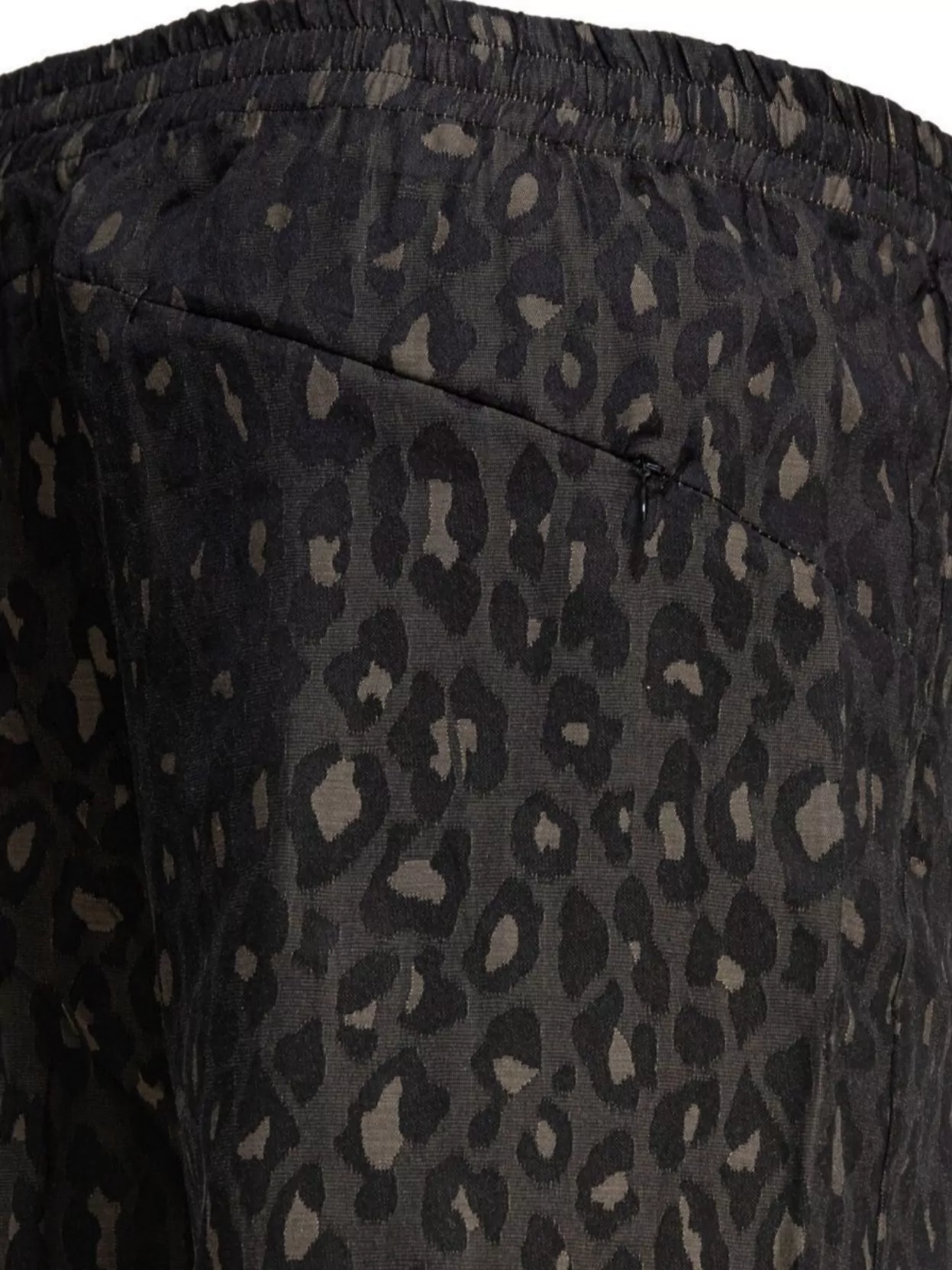 Needles Animal Print Back Pocket Elastic Waistband Shorts