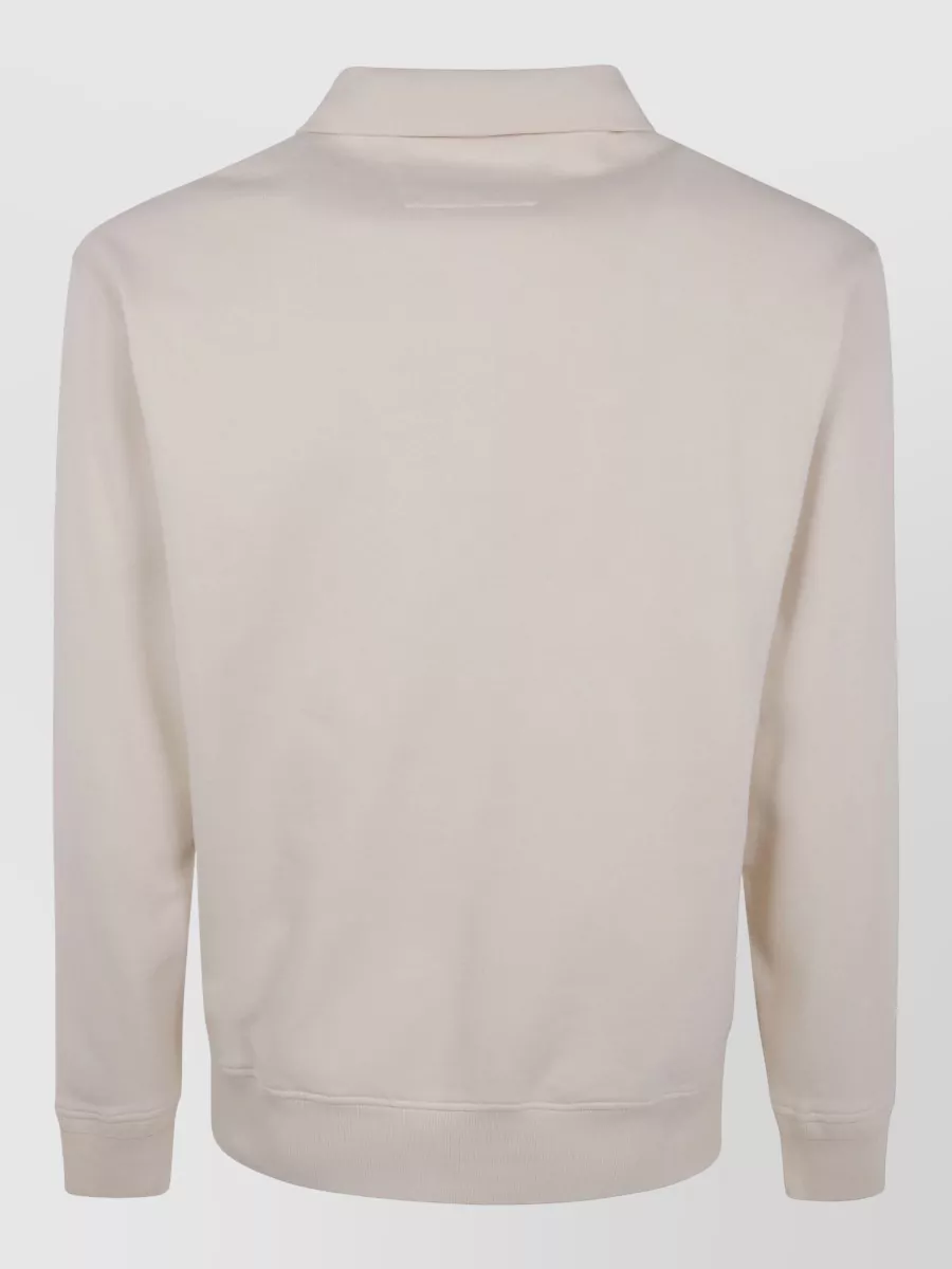 C.p. Company Cotton Polo Collar Sweatshirt