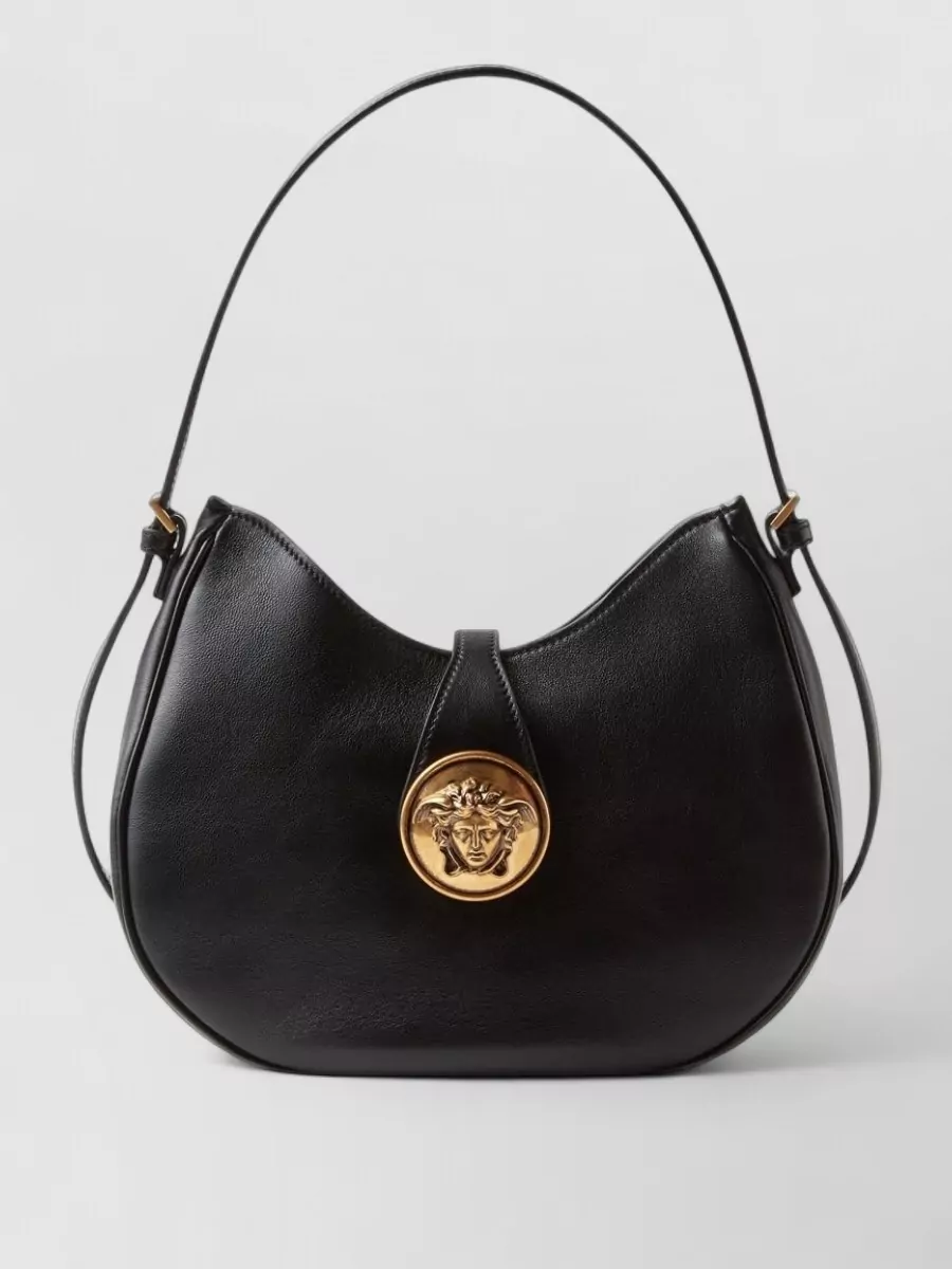 Versace small lamb leather hobo bag