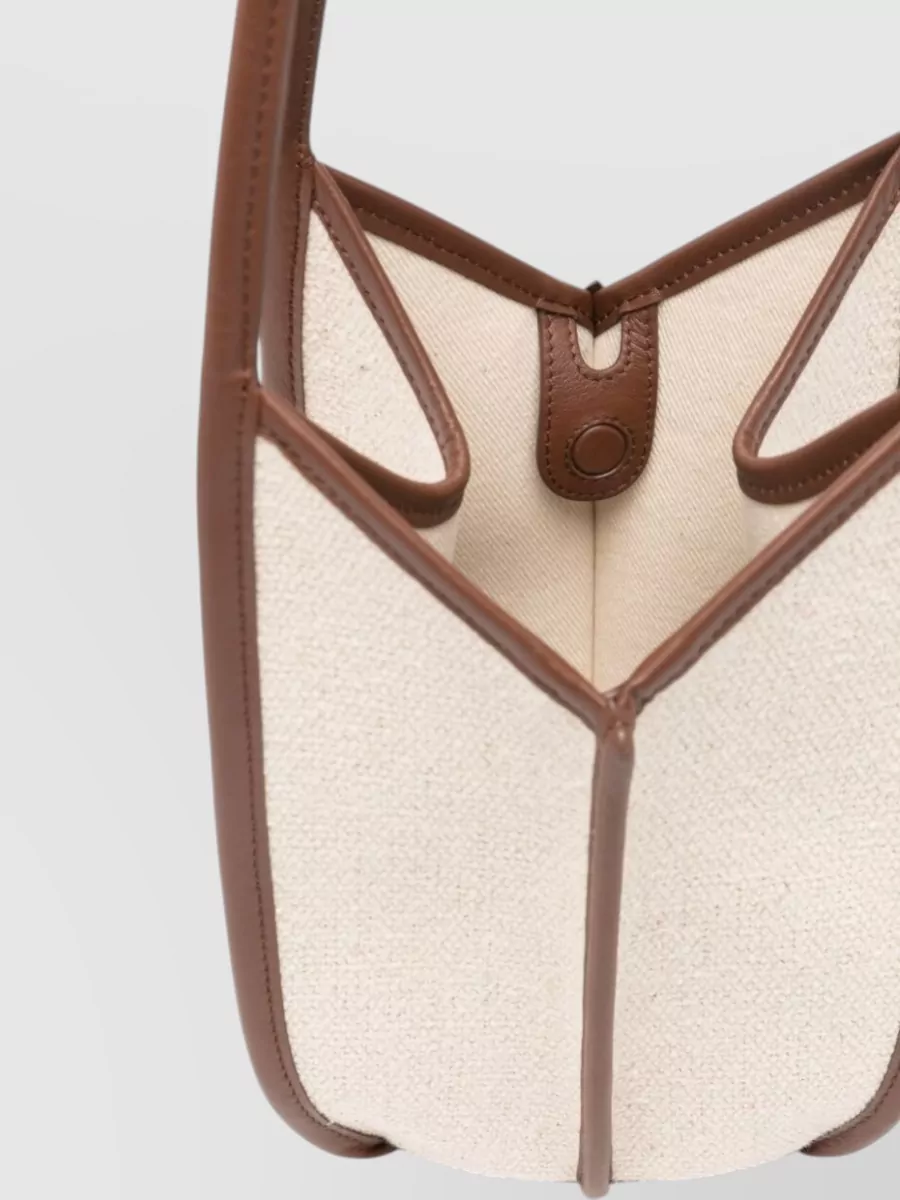 Hereu Calella Canvas Bucket Shoulder Bag Nylon Silk