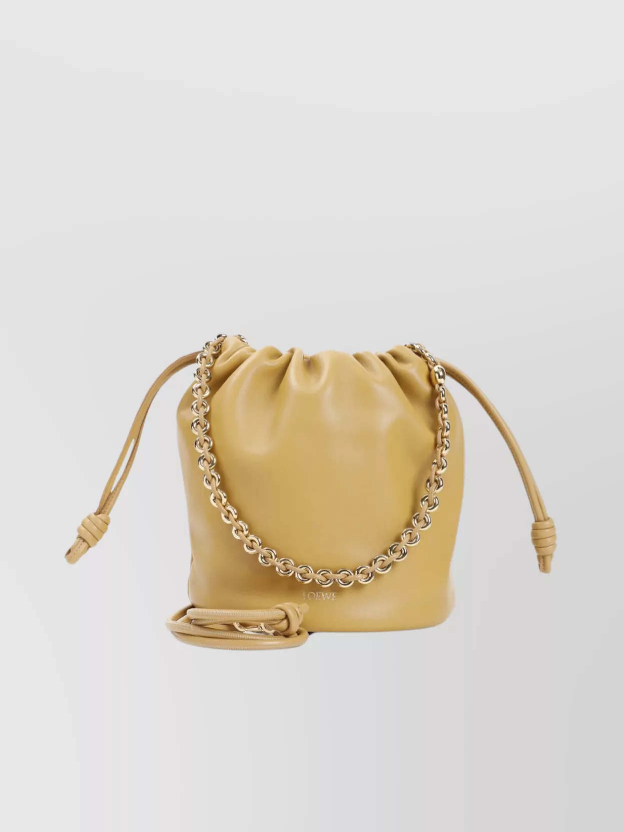 Loewe Flamenco Bucket Bag Purse In Neutrals