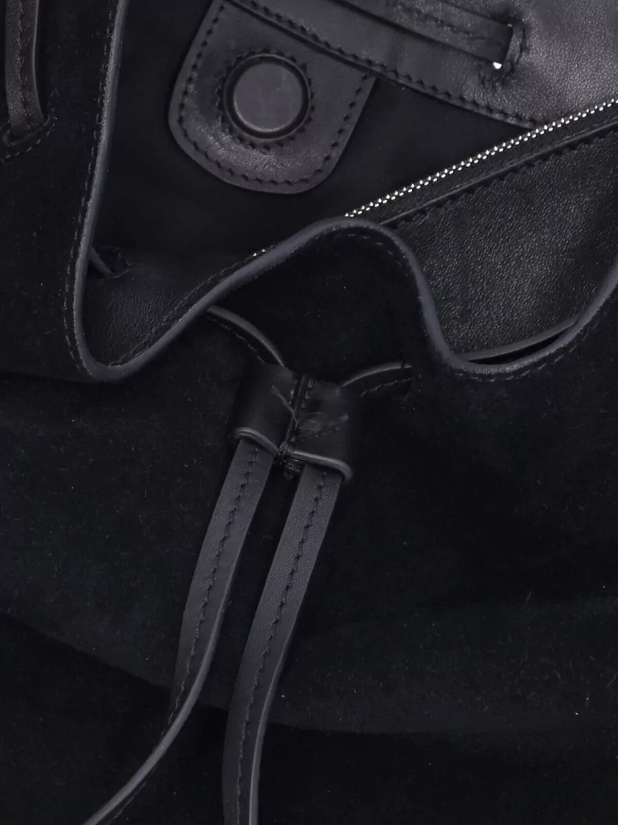 Isabel Marant Shoulder Bag Suede Finish Buckle Detail