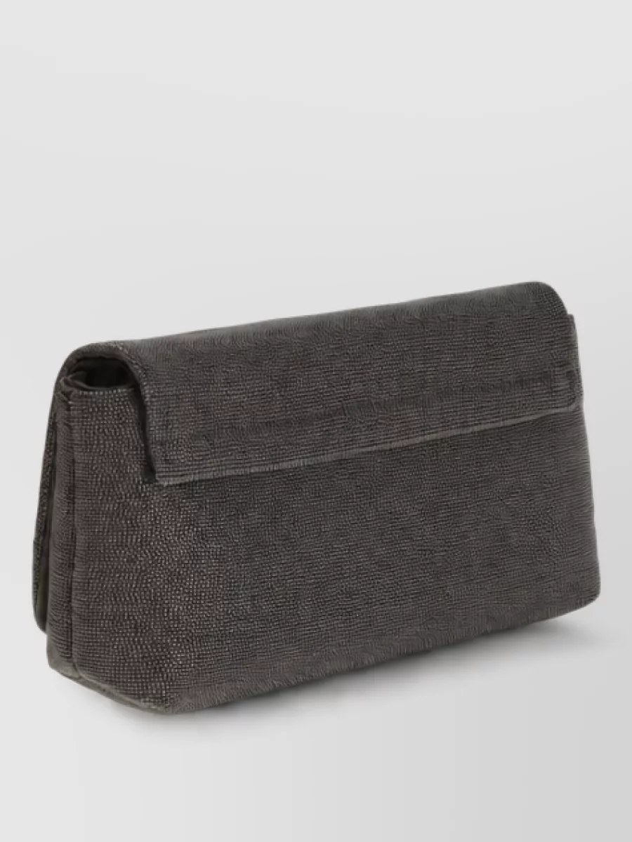 Brunello Cucinelli Leather Clutch Bag