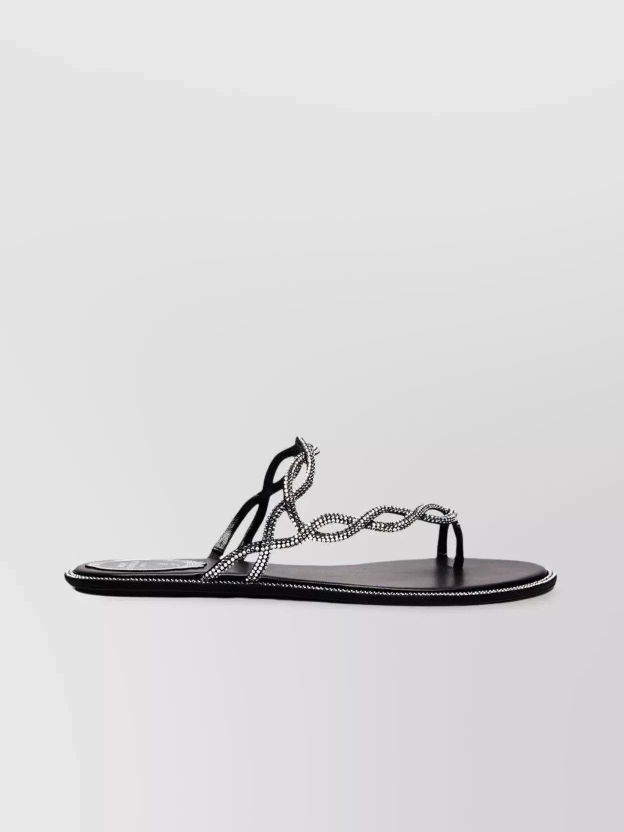 Rene Caovilla Flat Braid Open Toe Sandals