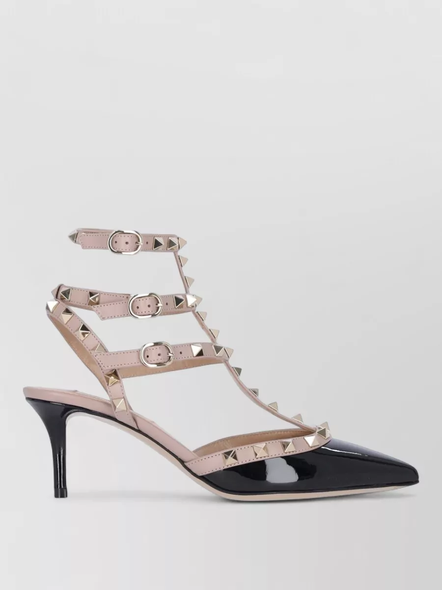 Valentino Garavani Leather Rockstud Pointed-Toe Pumps