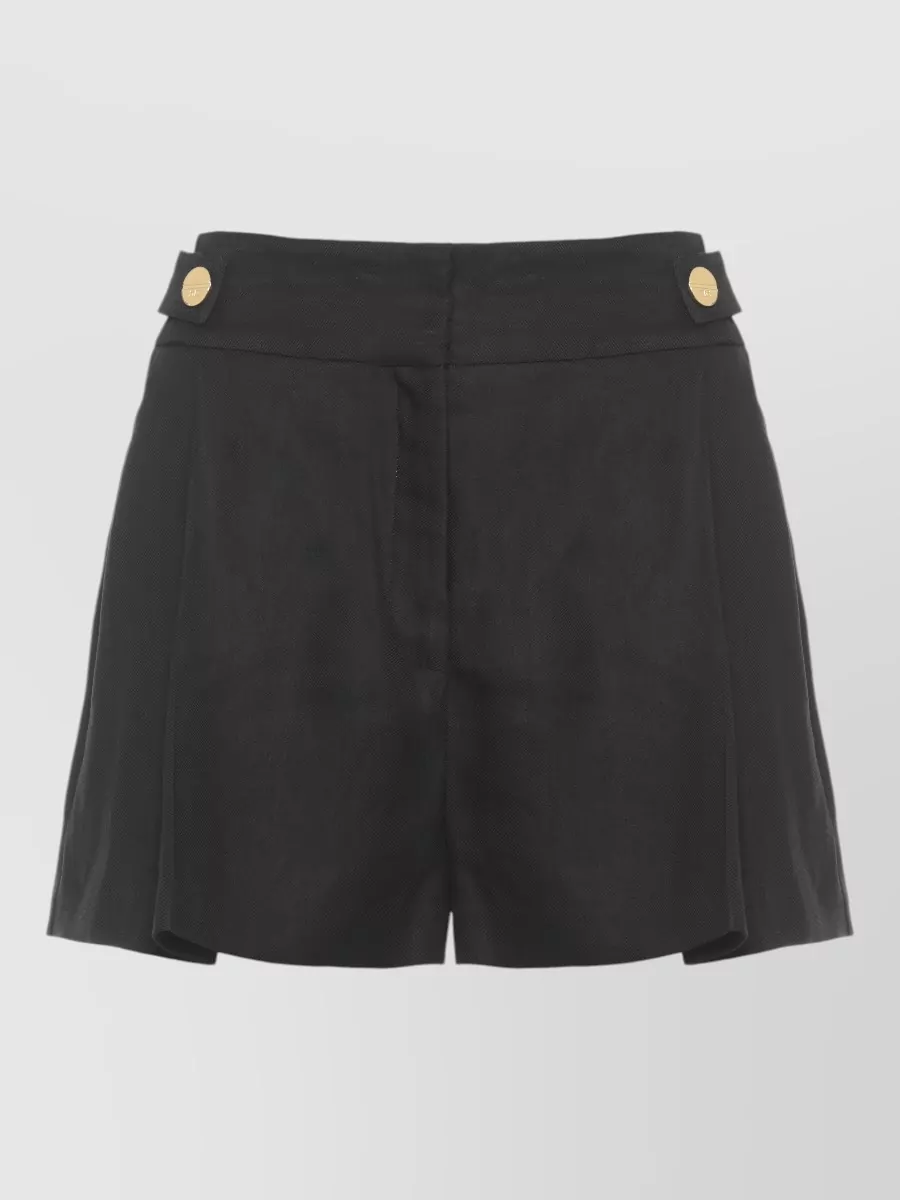 Elisabetta Franchi Linen Cropped Shorts