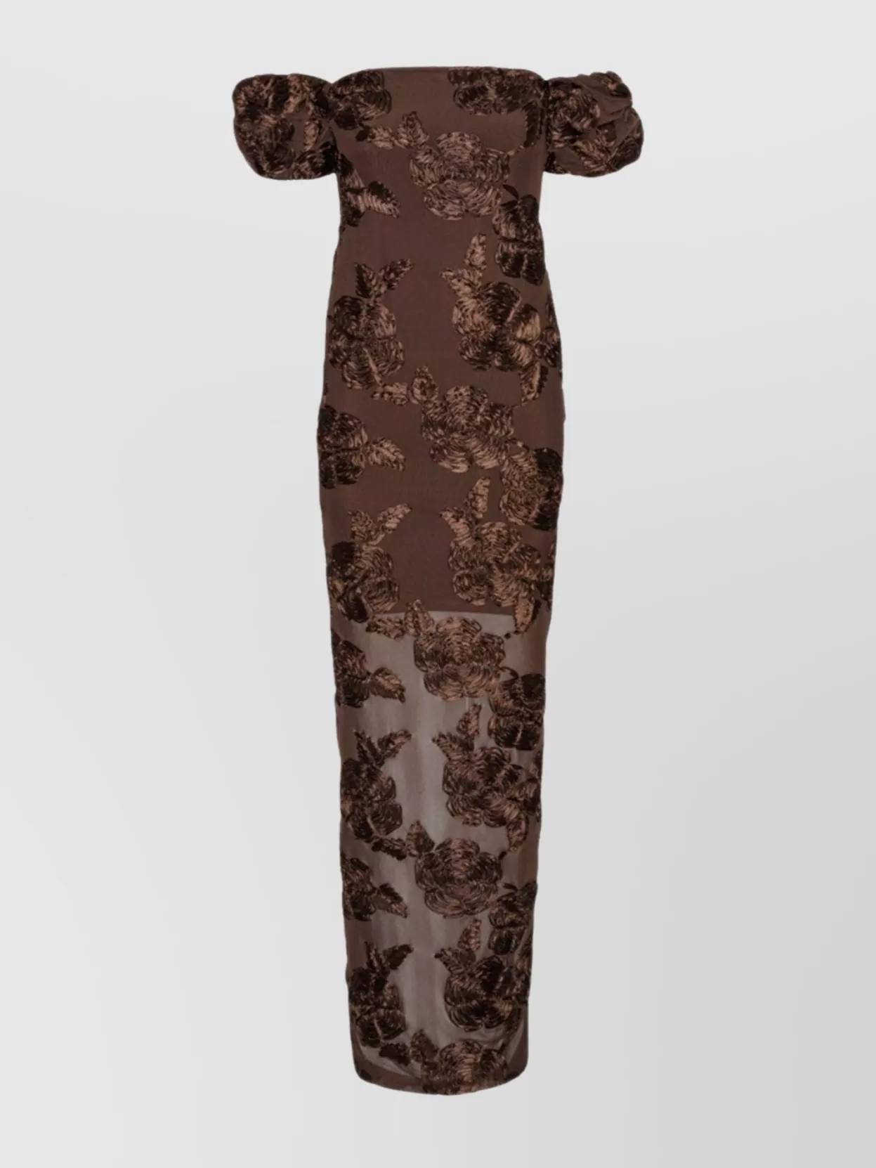 Rotate Floral Off-The-Shoulder Dress Puff Sleeves