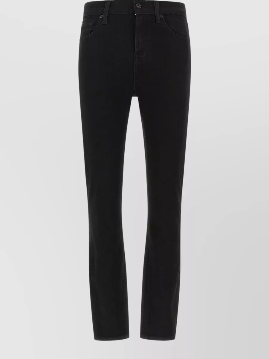 7 For All Mankind Denim Mid-Rise Ankle Skinny Jeans