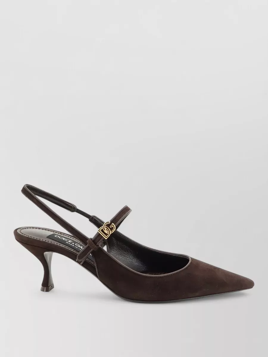 Dolce&Gabbana suede slingback pumps