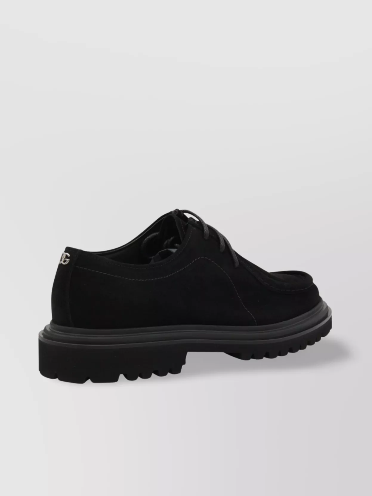 Dolce&Gabbana Round Toe Suede Brogues With Rubber Sole