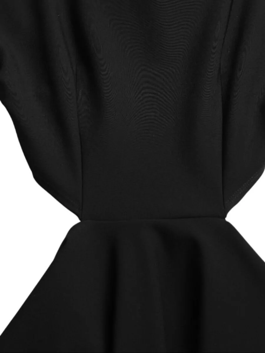 Dolce&Gabbana Cutout Long-Sleeve Mini Dress