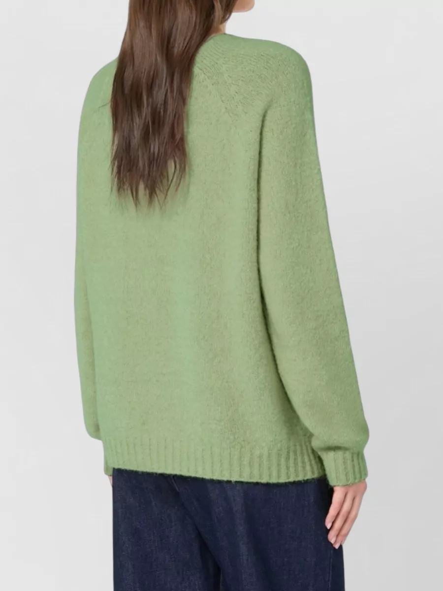 Weekend Max Mara Alpaca-Blend Relaxed-Fit Crew-Neck Sweater