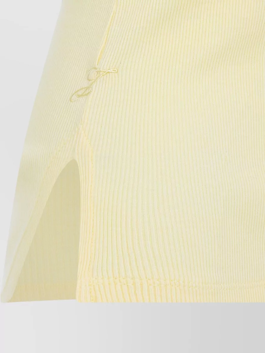 Jacquemus Marcel Scoop Neck Ribbed Sleeveless Top