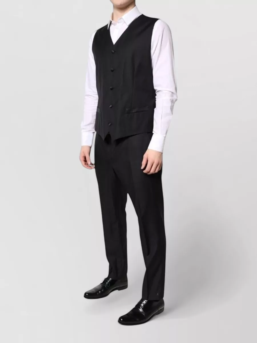 Dolce&Gabbana Wool Silk Double Breasted Suit