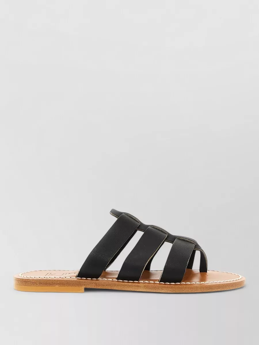 K. Jacques Leather Flip-Flop Sandals