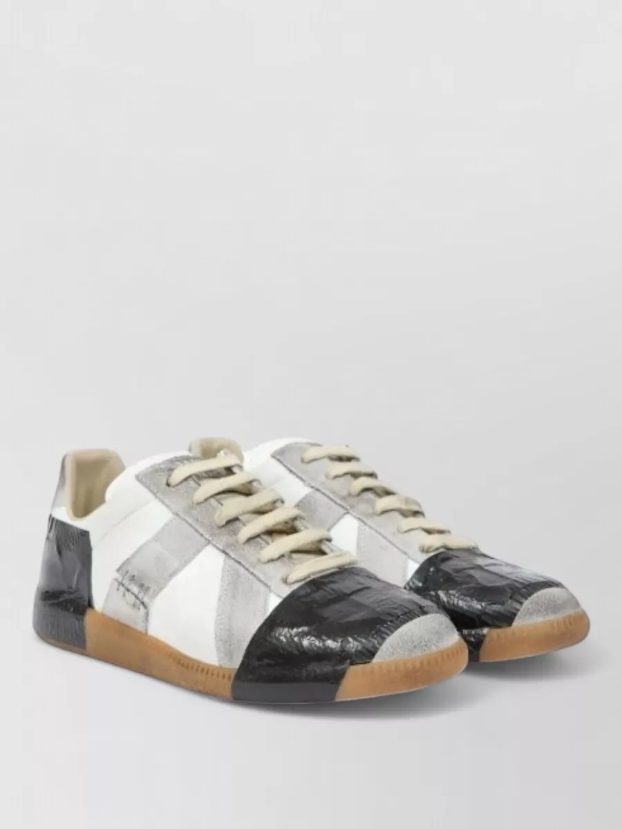 Maison Margiela leather lace-up sneakers