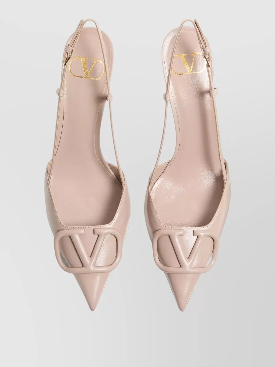 Valentino Leather Slingback Pumps