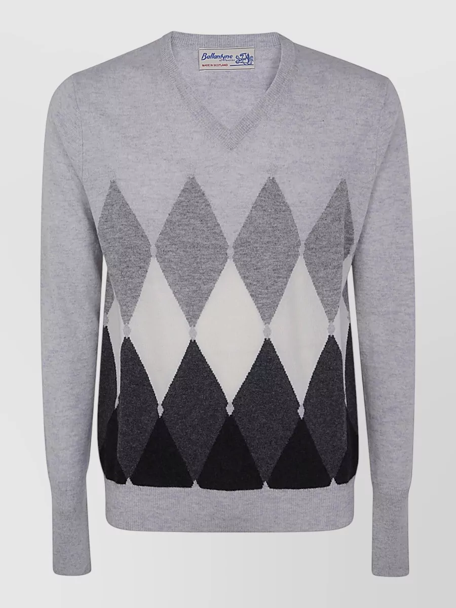 Ballantyne cashmere v-neck jumper