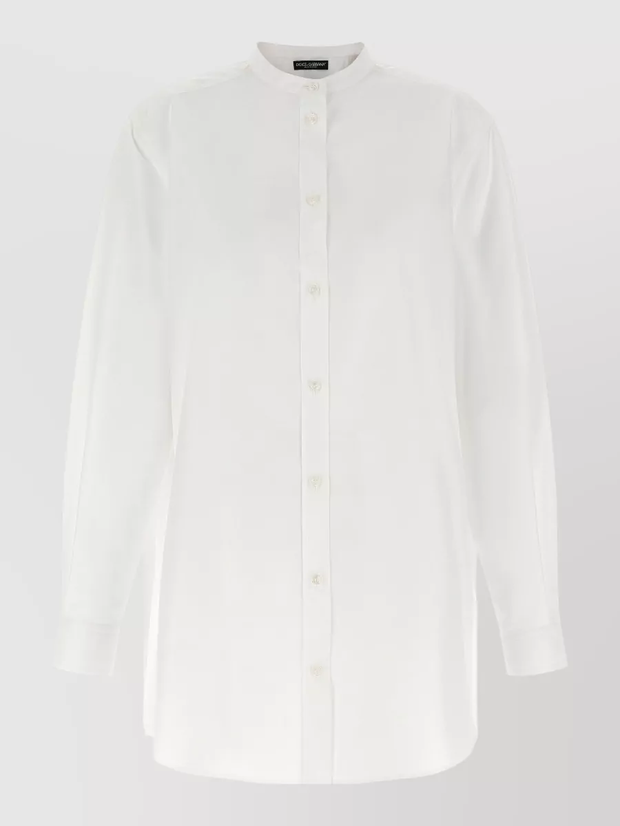 Dolce&Gabbana Silk Scarf Long-Sleeve Shirt