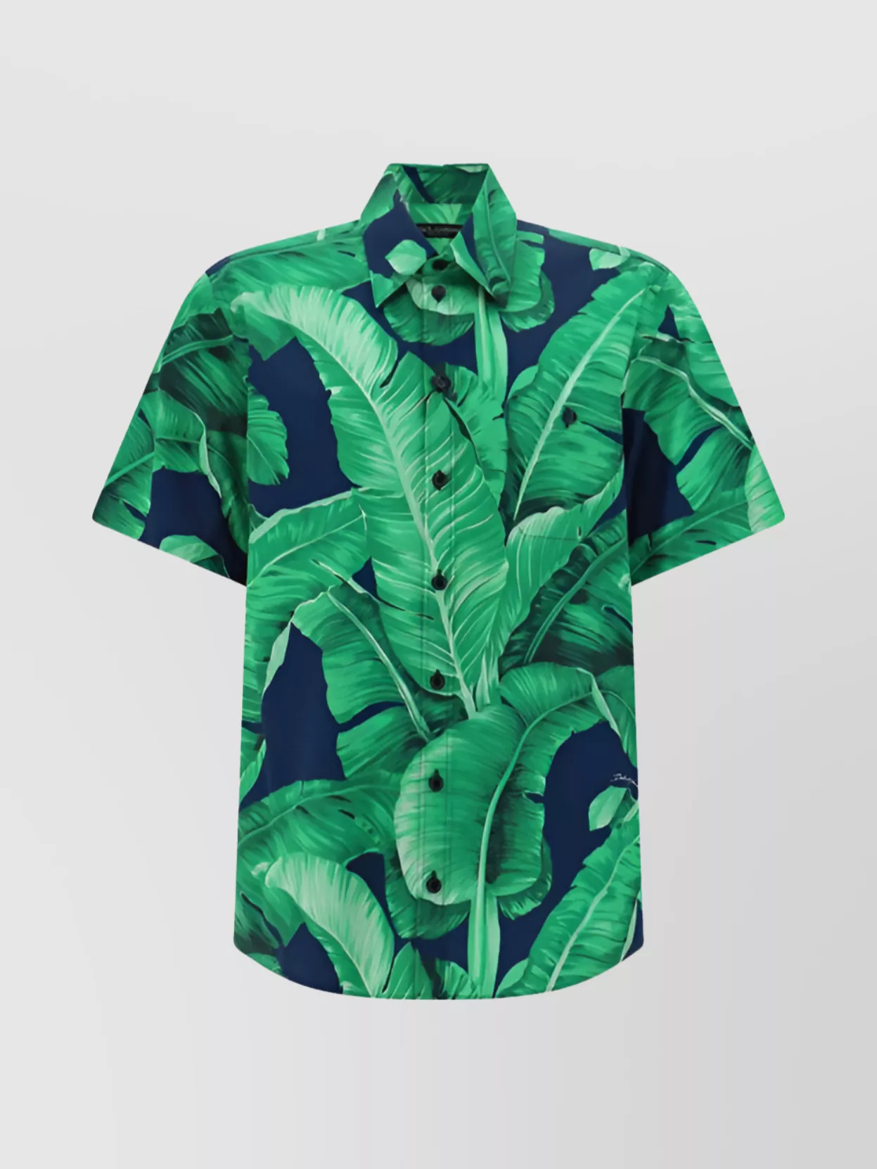 Dolce & Gabbana Multicolored Floral Print Shirt In Green