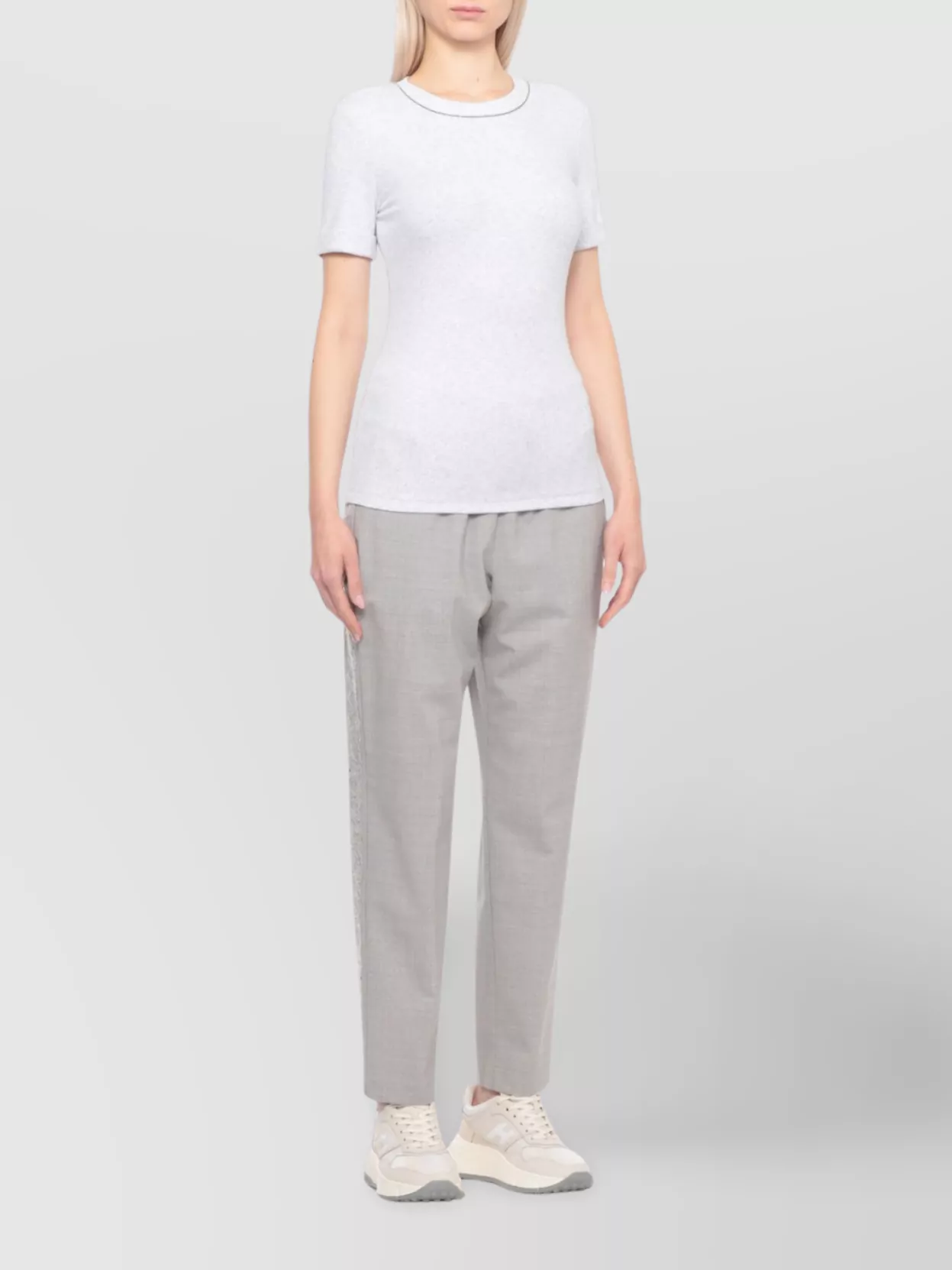 Peserico Fitted Short Sleeve Cotton T-Shirt