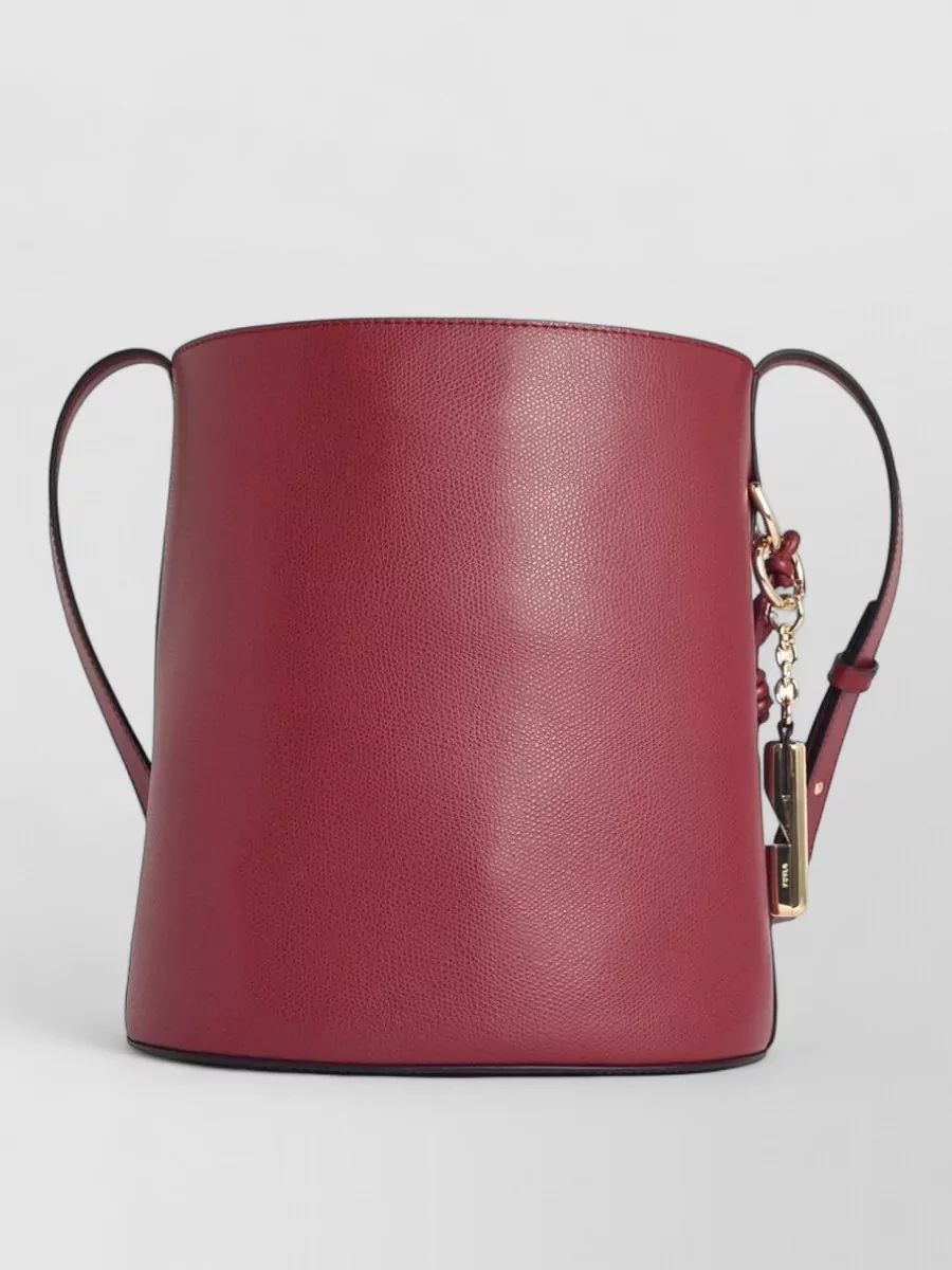 Furla Small Leather Bucket Bag