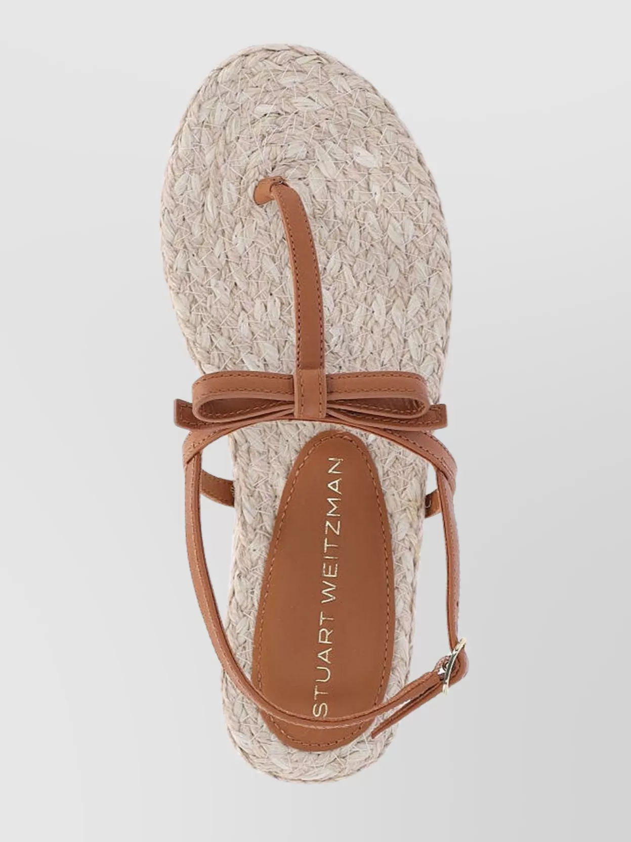 STUART WEITZMAN HEEL SANDALS WITH BRAIDED AND FLAT SOLE