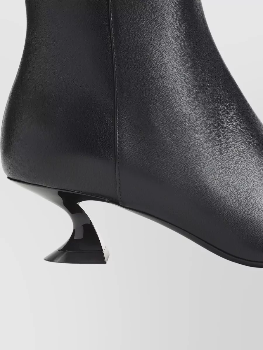 Lanvin Kitten Heel Ankle Boots 50 Mm Lambskin