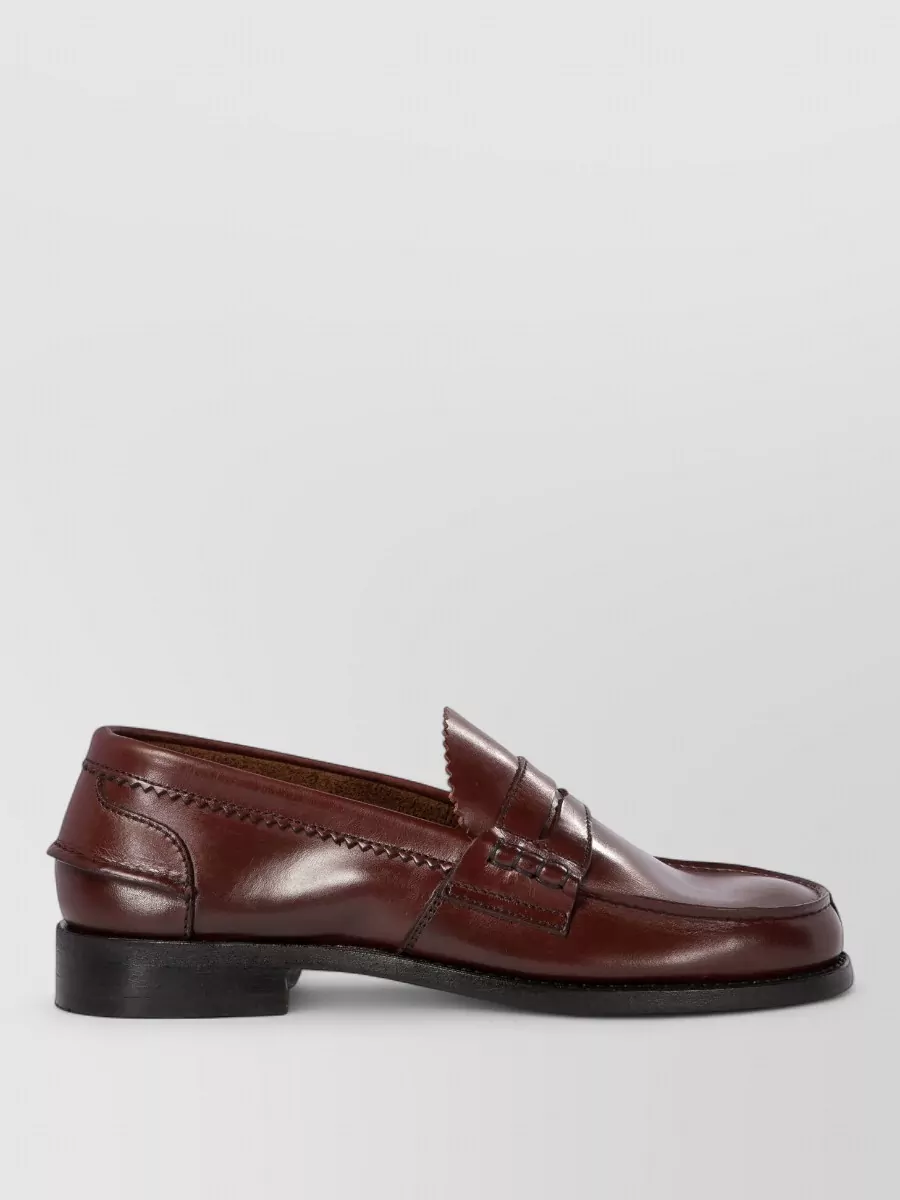 Saxone Of Scotland Leather Loafers