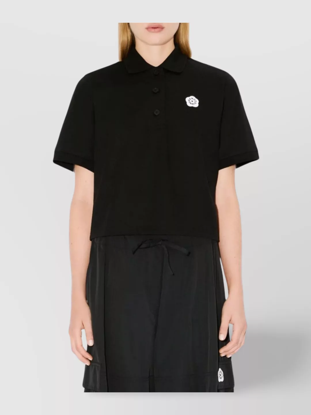 Kenzo Embroidered Flower Polo Shirt