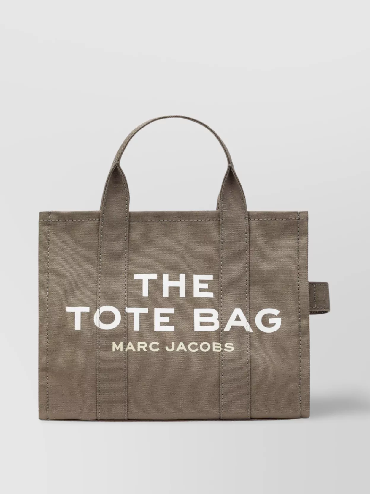 Marc Jacobs Medium Rectangular Canvas Tote Bag With Top Handles In Neutral
