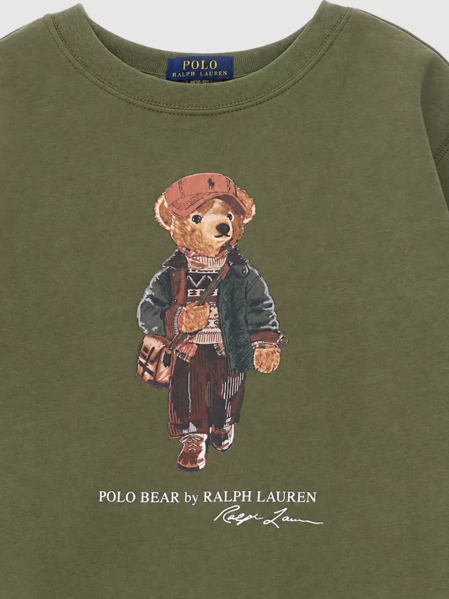 Polo Ralph Lauren Cotton-Blend Polo Bear Print Sweatshirt