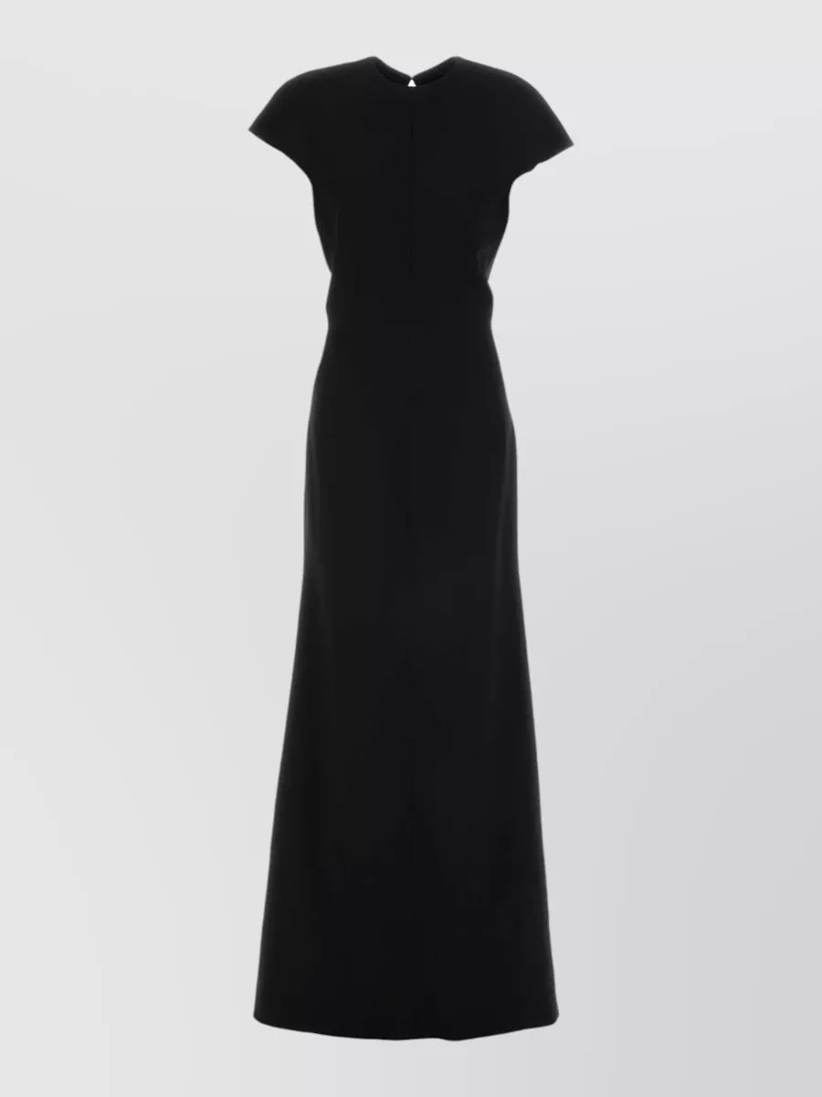 Jil Sander virgin wool cutout maxi dress