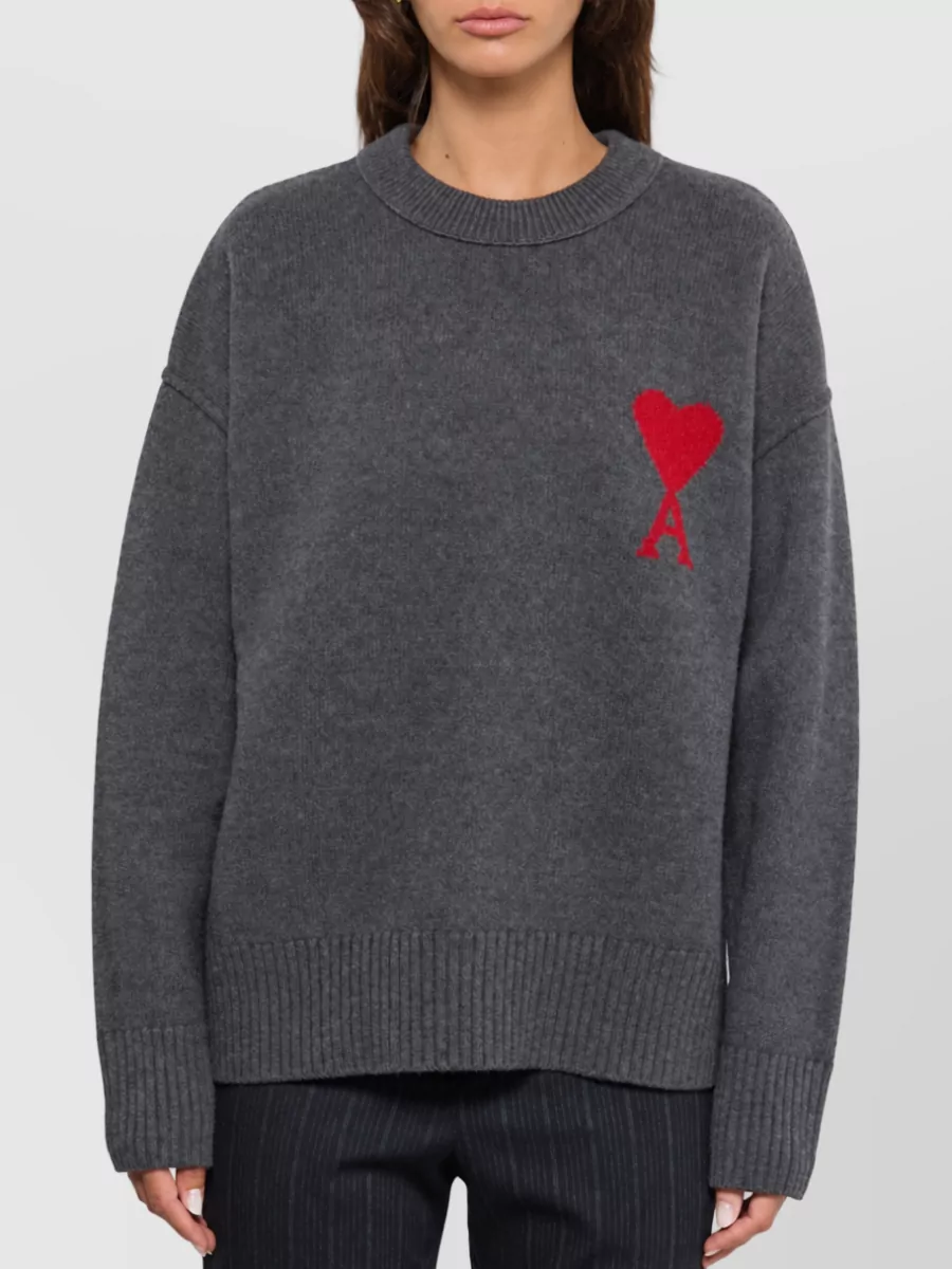 Ami Paris Wool Crewneck Jumper