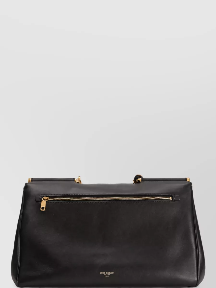 Dolce&Gabbana My Sicily Leather Shoulder Bag